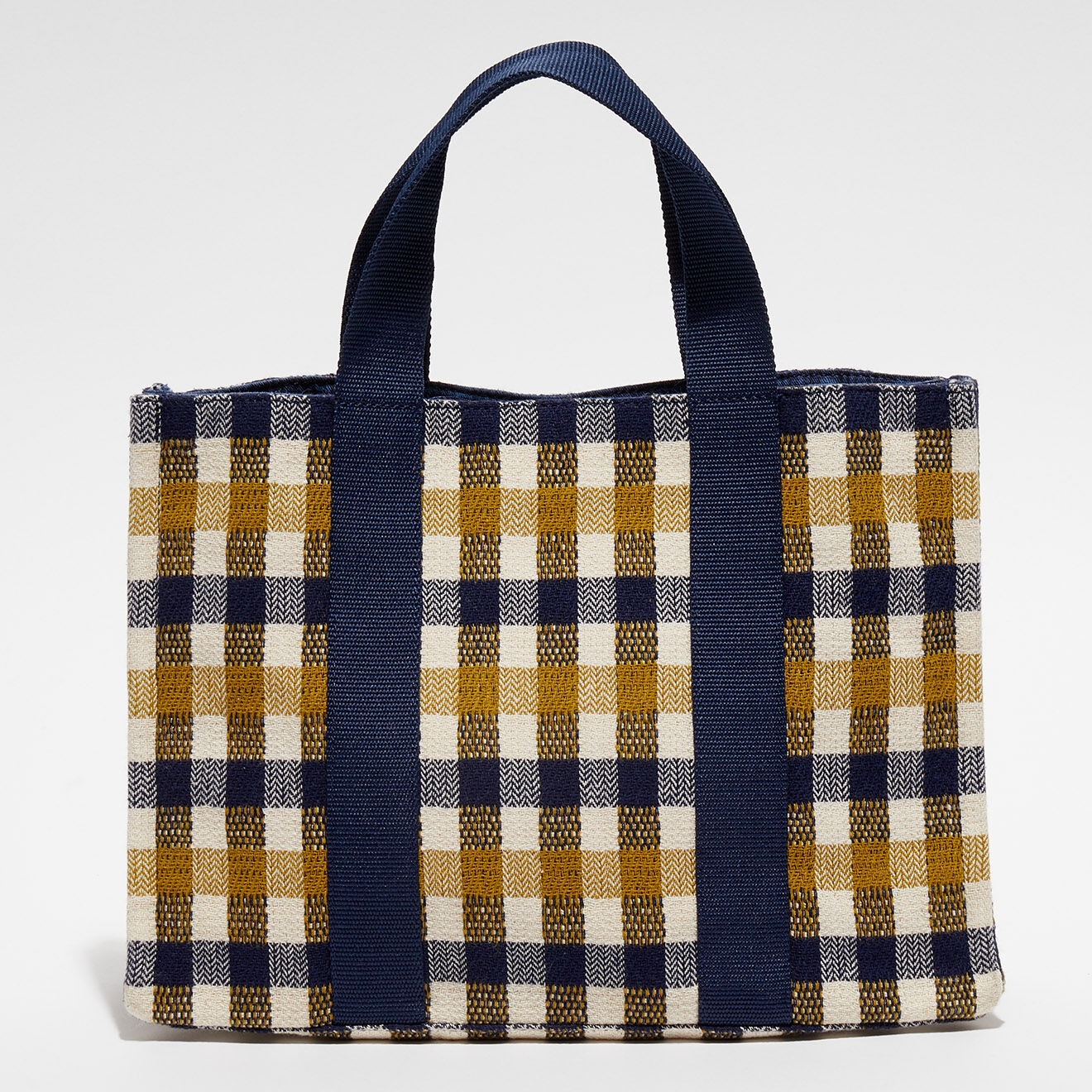 Inouitoosh Petit Sac Cabas nomade en Coton Carla jaune - 33x24x12 cm