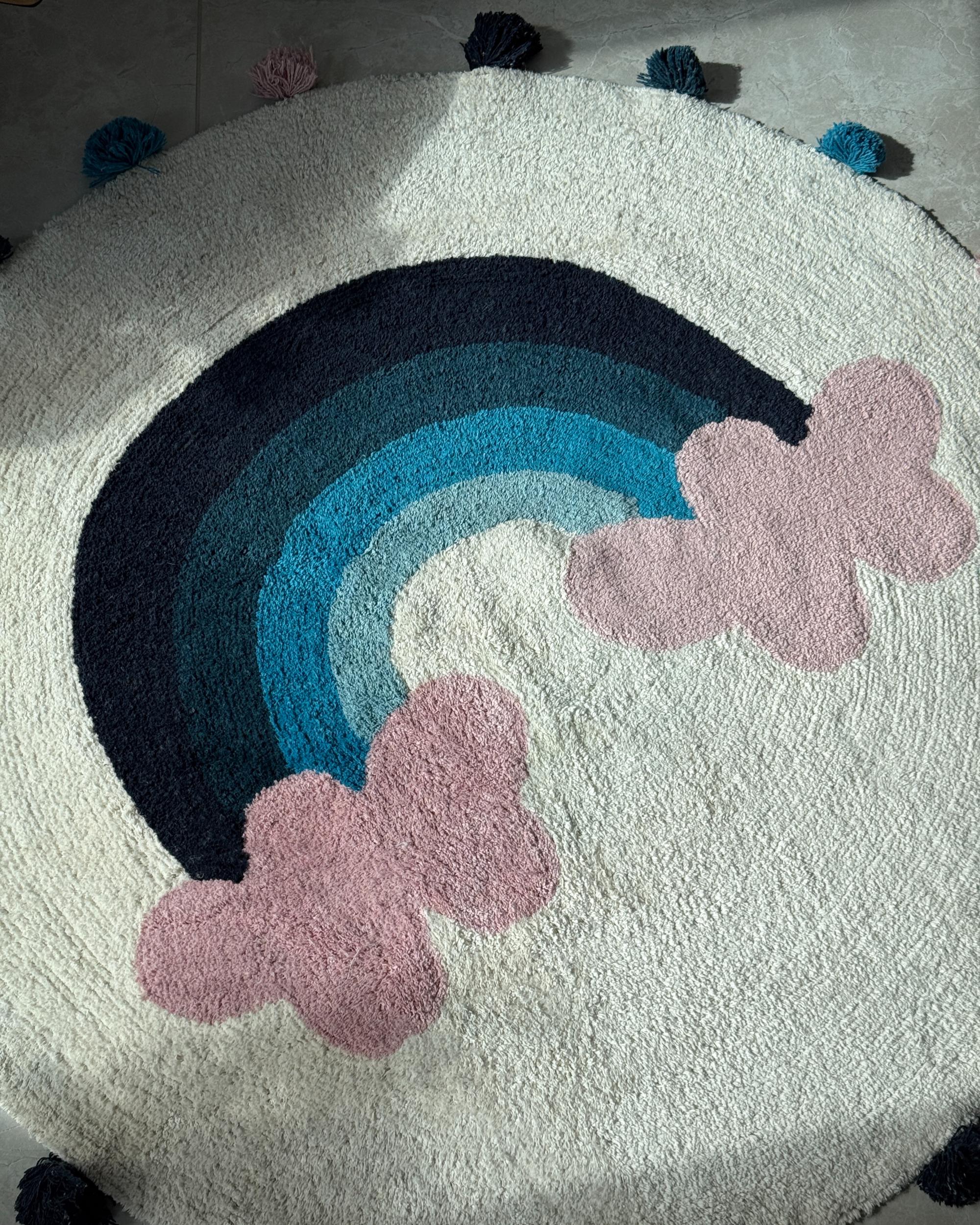 Kindervloerkleed GORISA Meerkleurig ø 120 cm Katoen