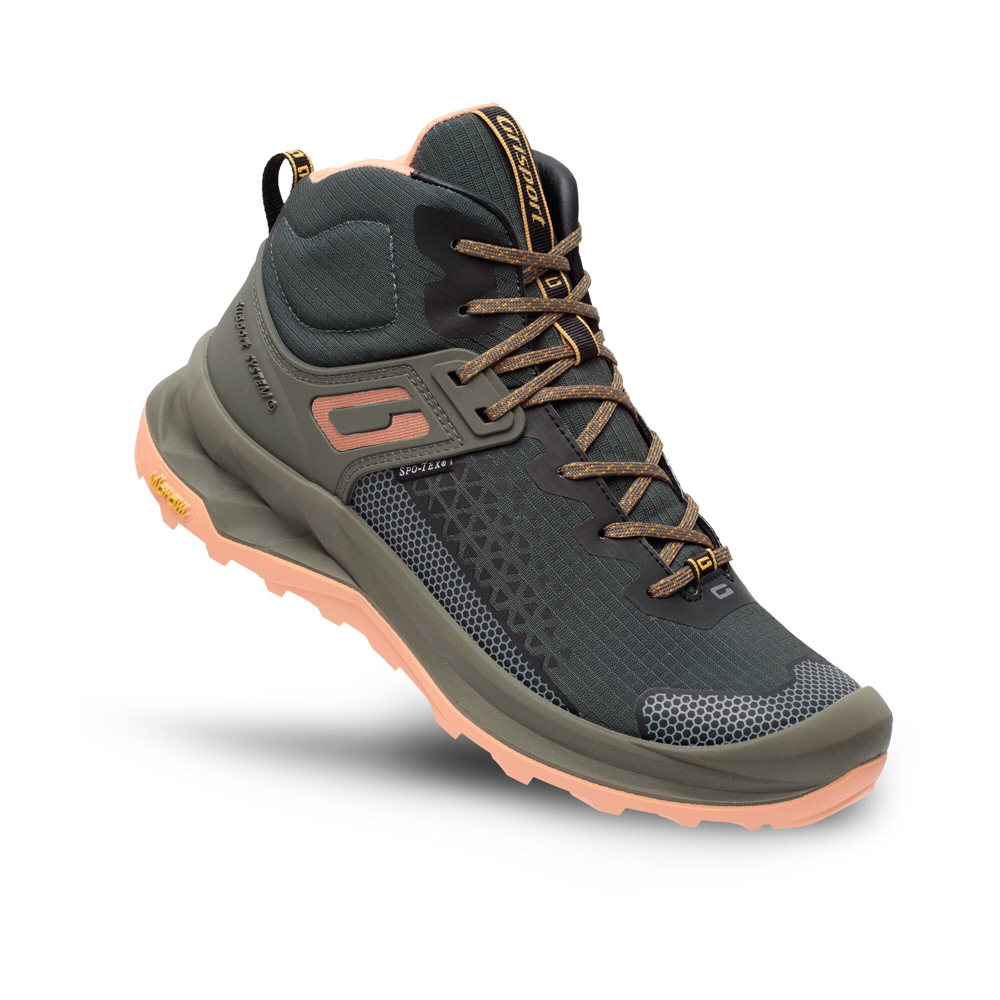 Grisport Explorer mid - Wandelschoenen - Groen / Perzik - 36