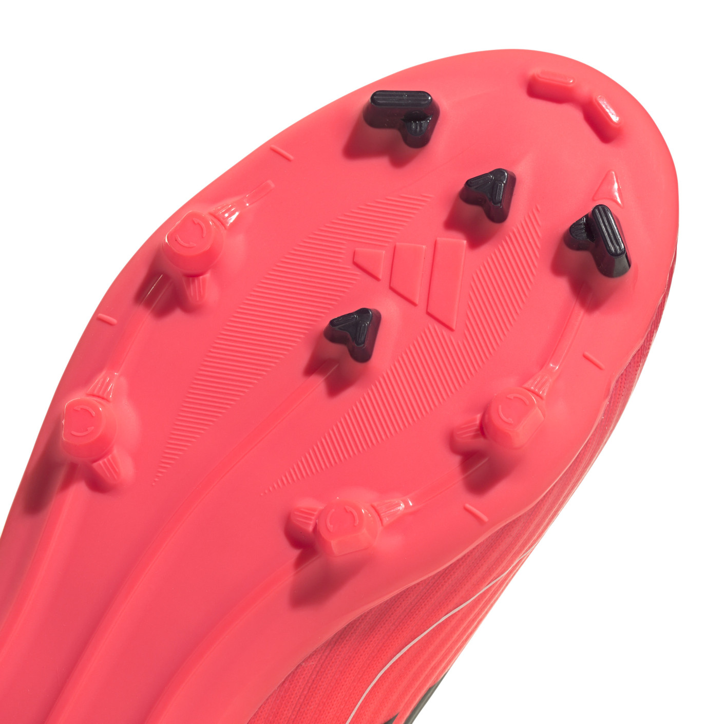 Adidas F50 League Veterloze Gras / Kunstgras Voetbalschoenen (MG) Felrood Zwart Zilver