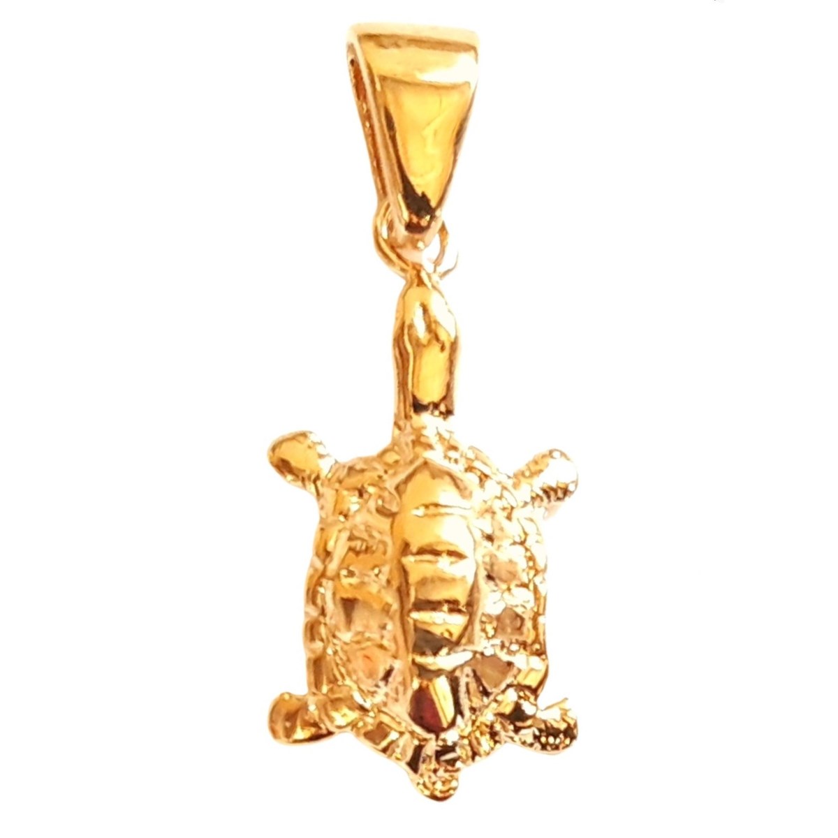 Pendentif Tortue en plaqué or + chaîne