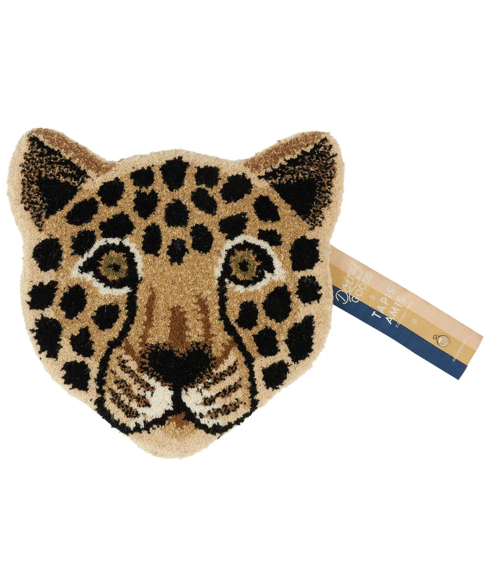 Doing Goods  Loony Leopard head vægdekoration - Brown