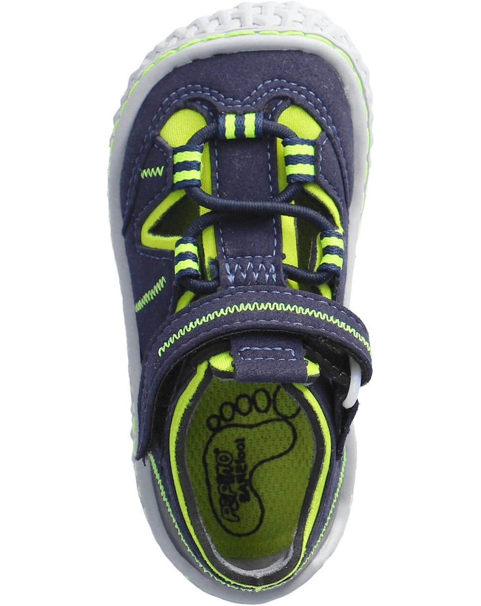 Barfußschuhe JERRY in ozean/neongelb