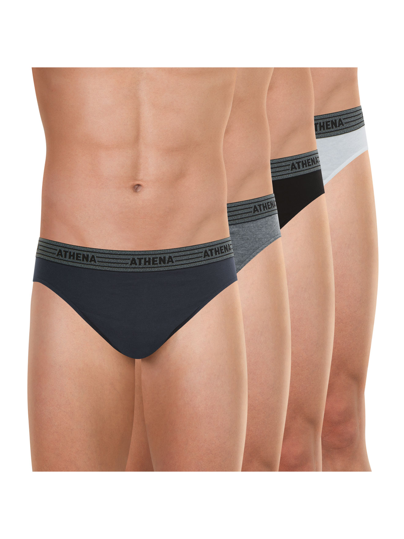 Slips pur coton, lot de 4