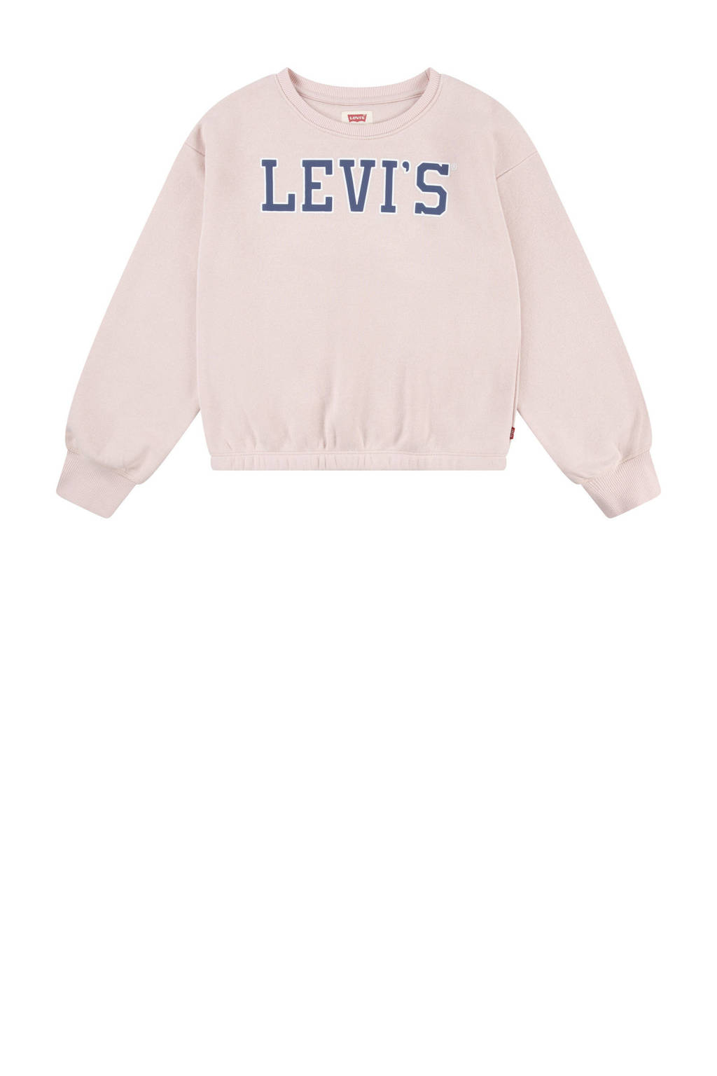 Levi's sweater ELASTIC met tekst lichtroze