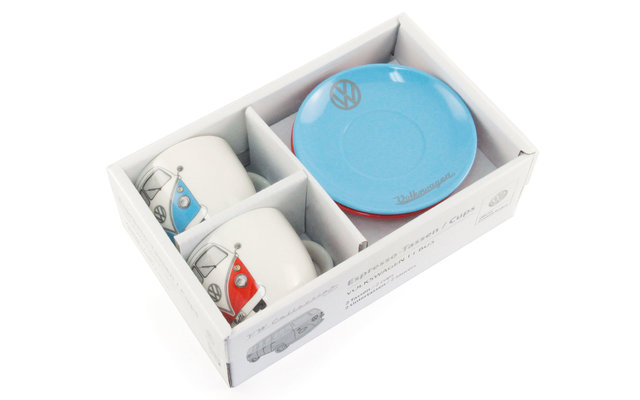 VW Collection T1 Bulli Espresso Tassen Set 2 Stück 100 ml
