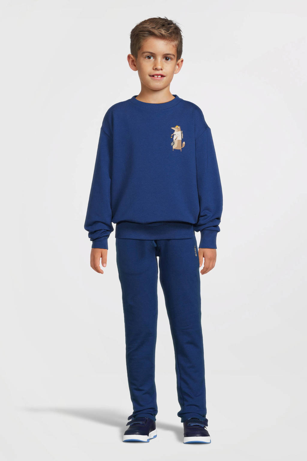 Moodstreet regular fit broek Bono blauw