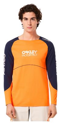 Maillot Manches Longues Oakley Maven Scrub Orange/Bleu
