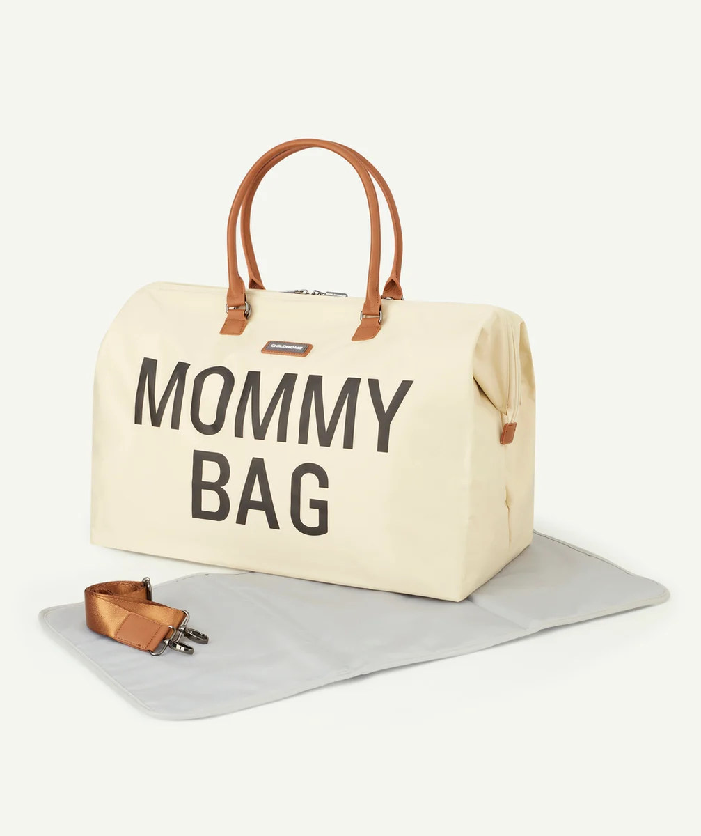CHILDHOMEMOMMY BAG LE SAC À LANGER ÉCRU AVEC MATELAS À LANGER INCLUS
