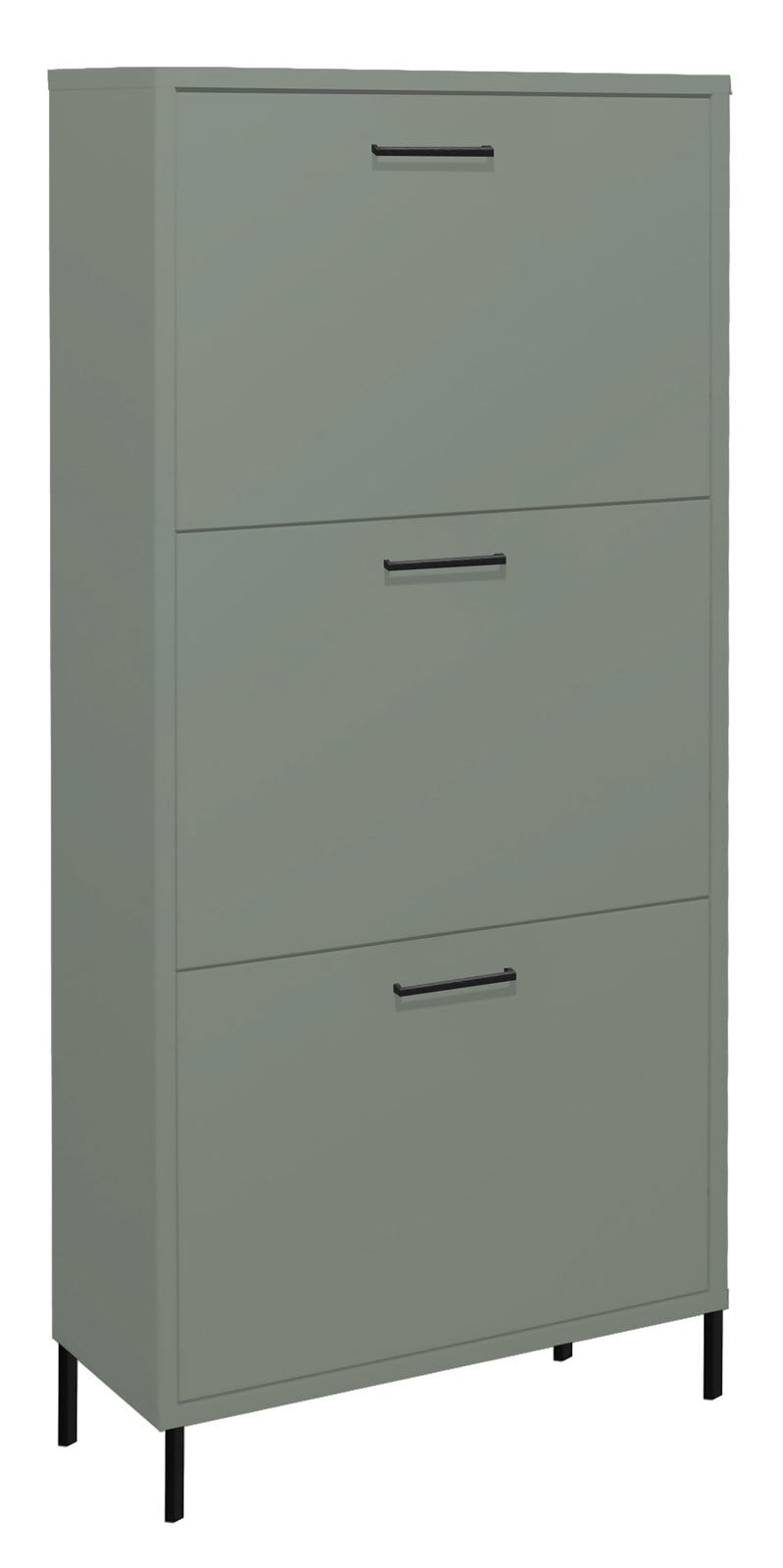 LIV`IN Schuhschrank LINDOS 61 x 139 cm Pine Green matt