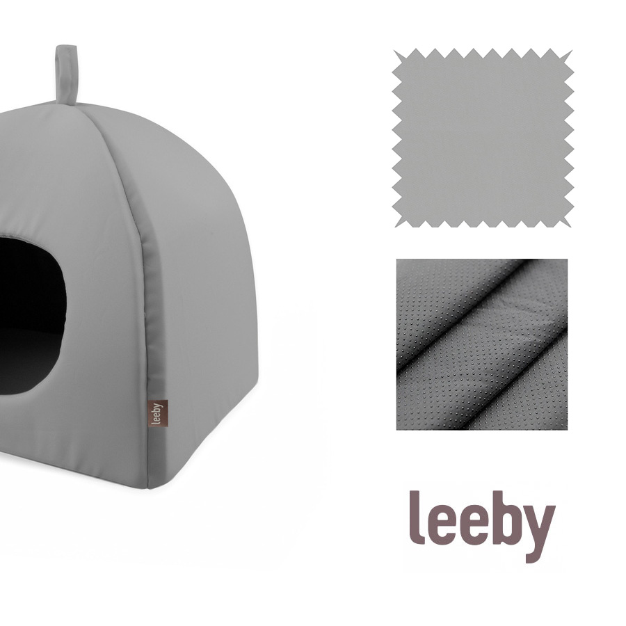 Igloo para Gatos Cinza Antiderrapante Leeby