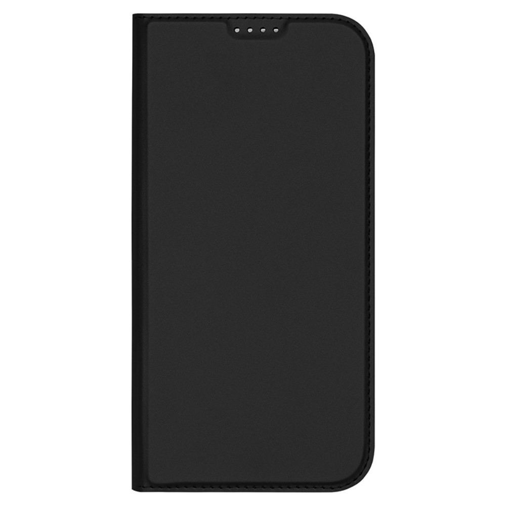iPhone 16 Pro Max Flip Wallet Cover Leder Tasche - Schwarz