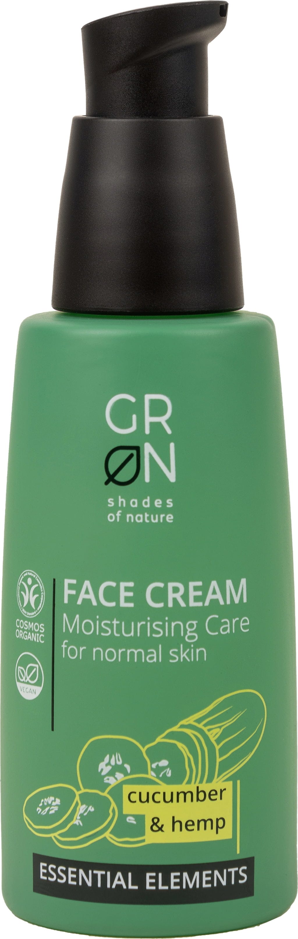 GRN [GRÜN]   Face Cream Cucumber & Hemp, 50 ml