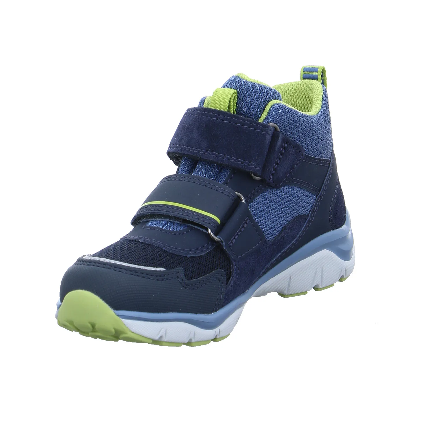 SUPERFIT Kleinkinder-Halbschuh Klett Blau Textil  Sneaker high