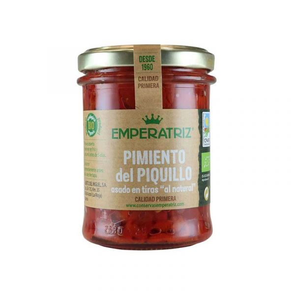 Emperatriz Piquillo Assado Orgânico em Tiras 212ml
