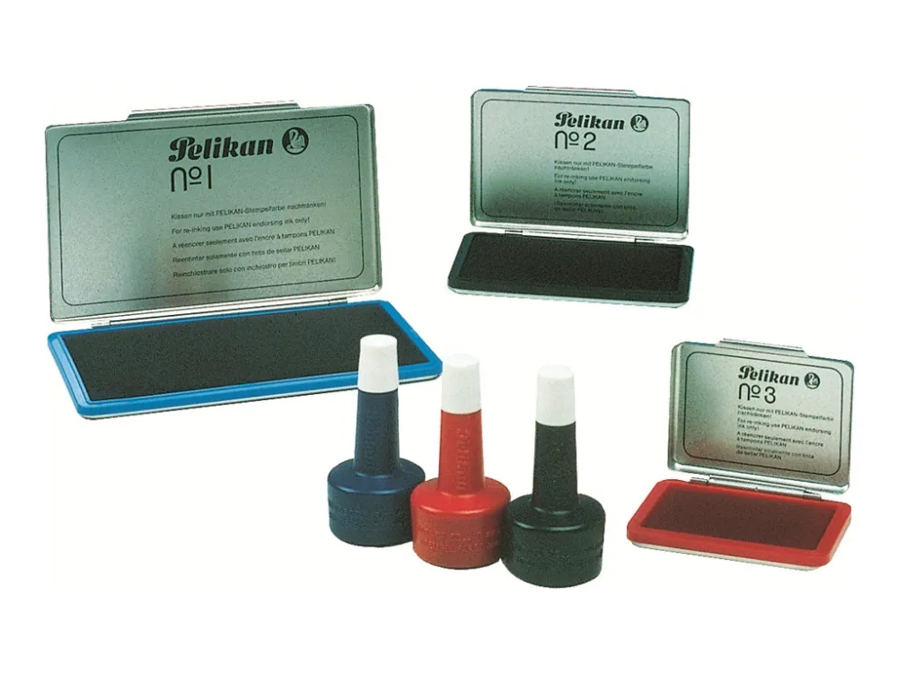 Pelikan 2 - Håndstempelpude - rød - 70 x 110 mm