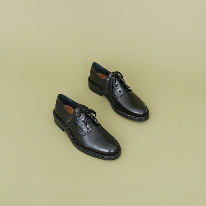 Derbies en cuir  noir