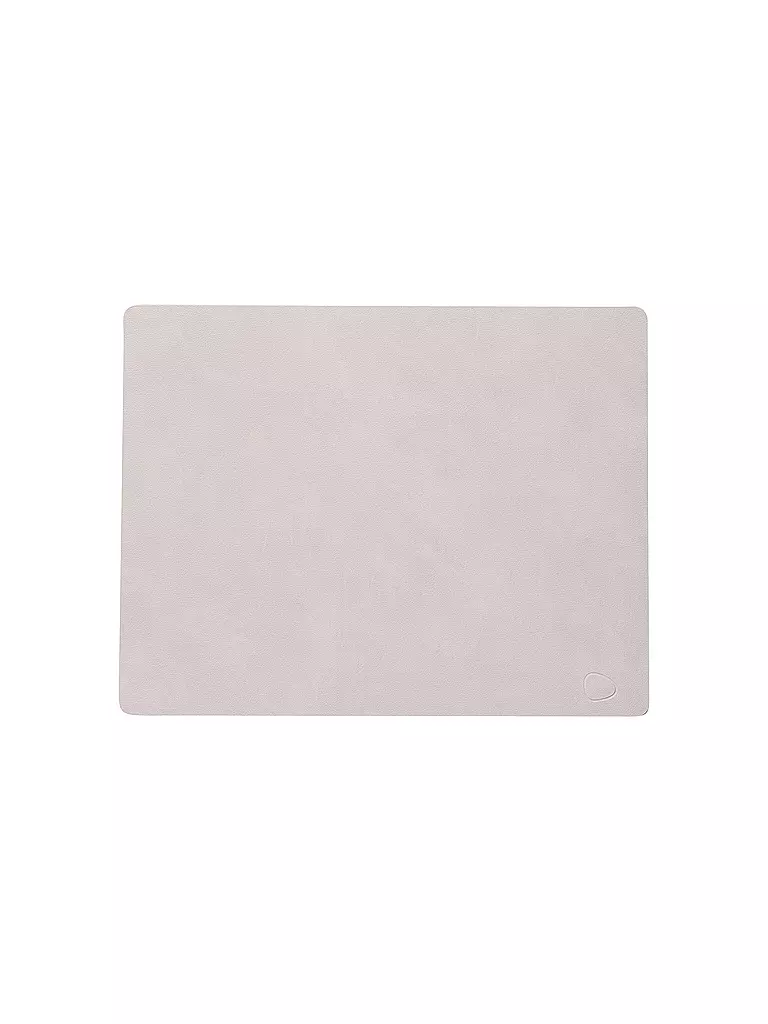 LIND DNA Leder Platzset eckig NUPO 35x45cm Oyster White creme