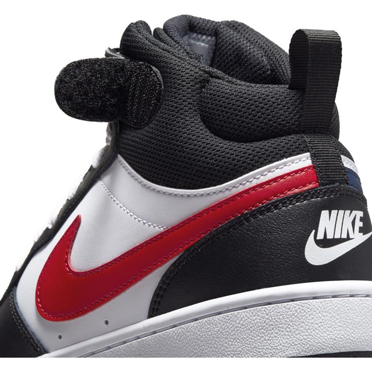 COURT BOROUGH MID 2 BG WHITE-UNIVERSITY-RED-WHITE-BLA