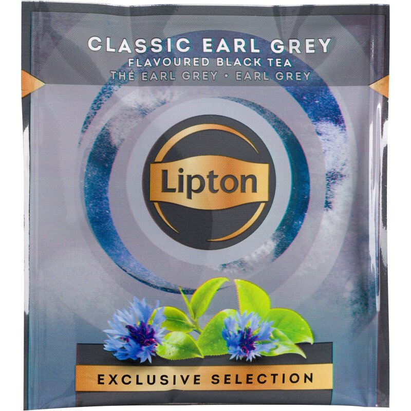 Thé noir Classic Earl Grey Lipton - Boîte de 25 sachets pyramides