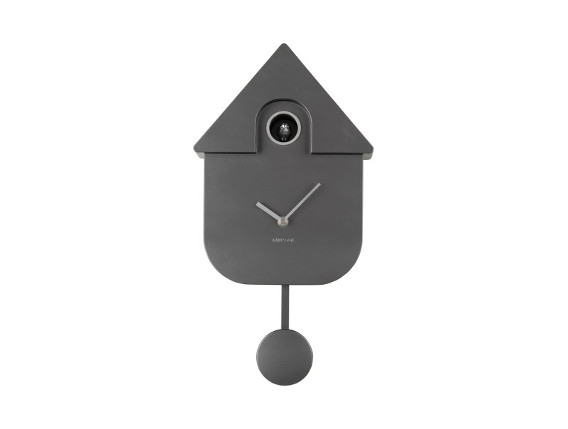 Wall Clock Modern Cuckoo Metallic KA5867DB Metallic dark blue