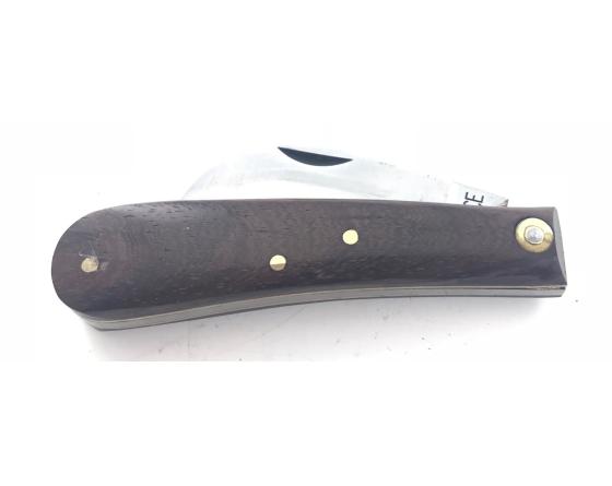Serpette - Carbone - Manche Ebène Couteau de poche par Coursolle