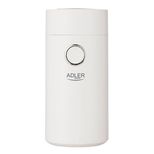 Adler Kaffekværn AD4446wg 150 W, Kaffebønner kapacitet 75 g, Låg sikkerhedsafbryder, Hvid