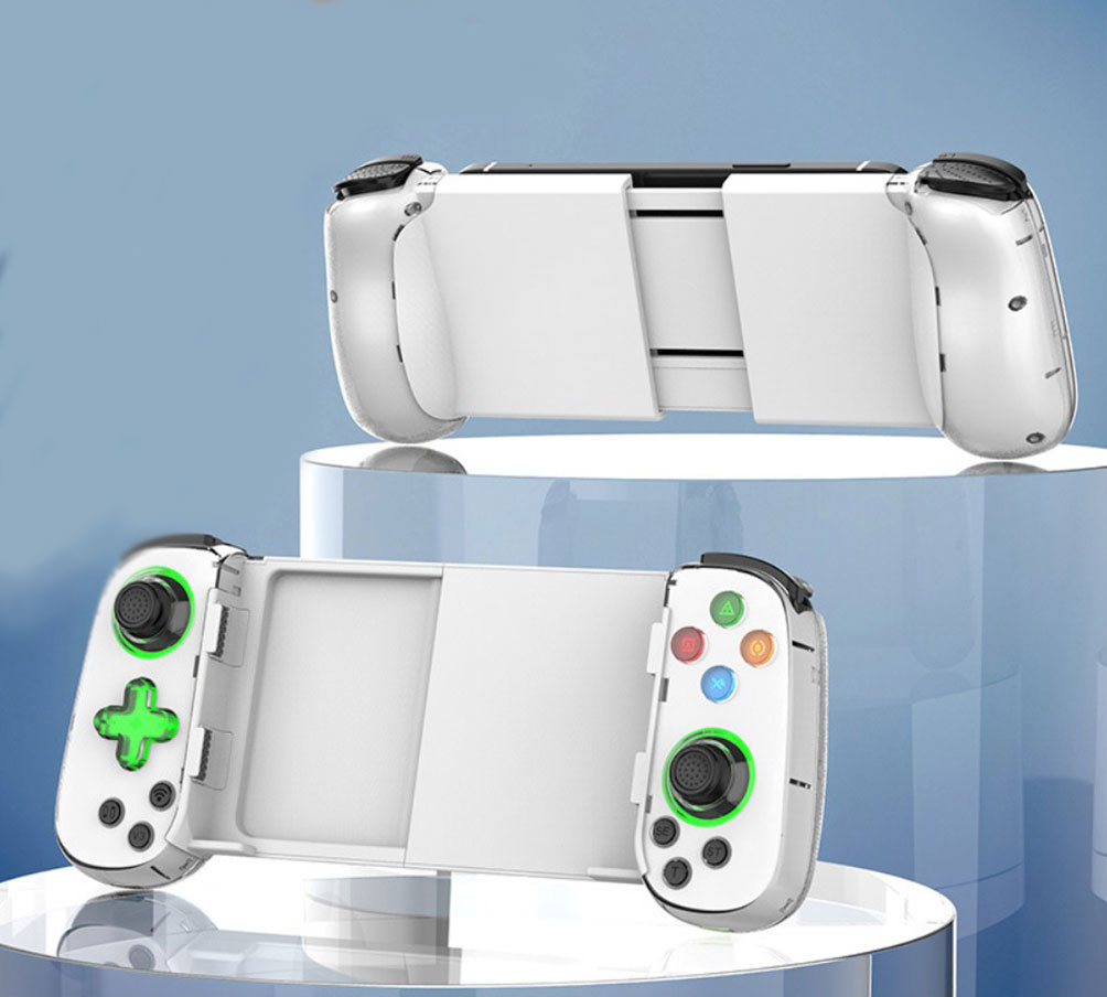 Universal Bluetooth Mobile Gamepad Gaming Controller für Smartphones / Tablets mit einer Grösse von 127-180mm (iOS / Android) - Weiss