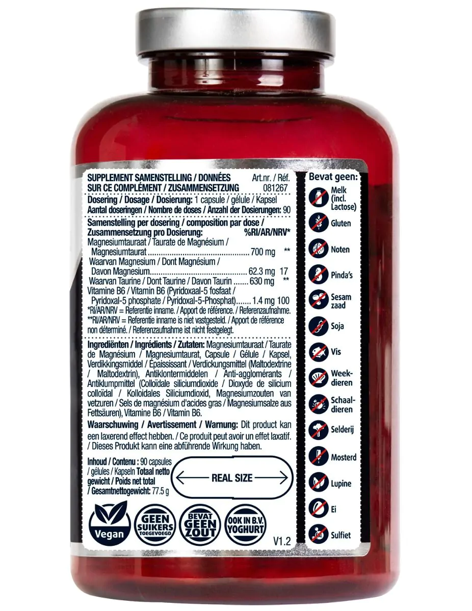 Magnesium Tauraat 90 capsules