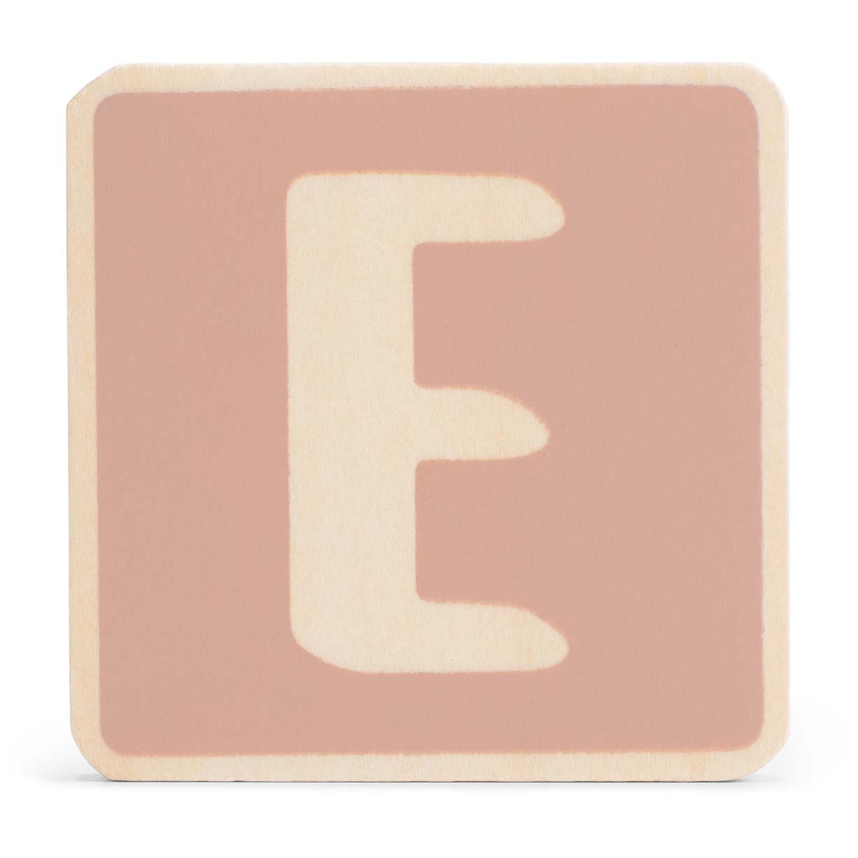 Prénatal houten namentrein letter E Dark Pink - speelgoed vanaf 0 maanden - Prén