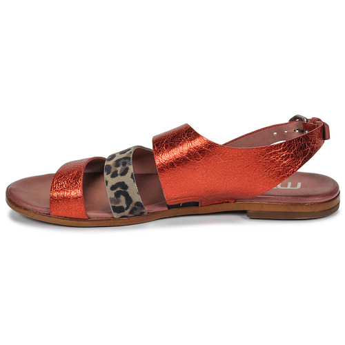 Mjus - CHAT BUCKLE - Rouge / Léopard