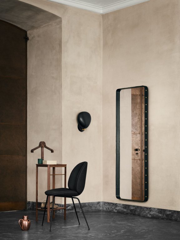 Gubi Adnet Rectangulaire spiegel M zwart