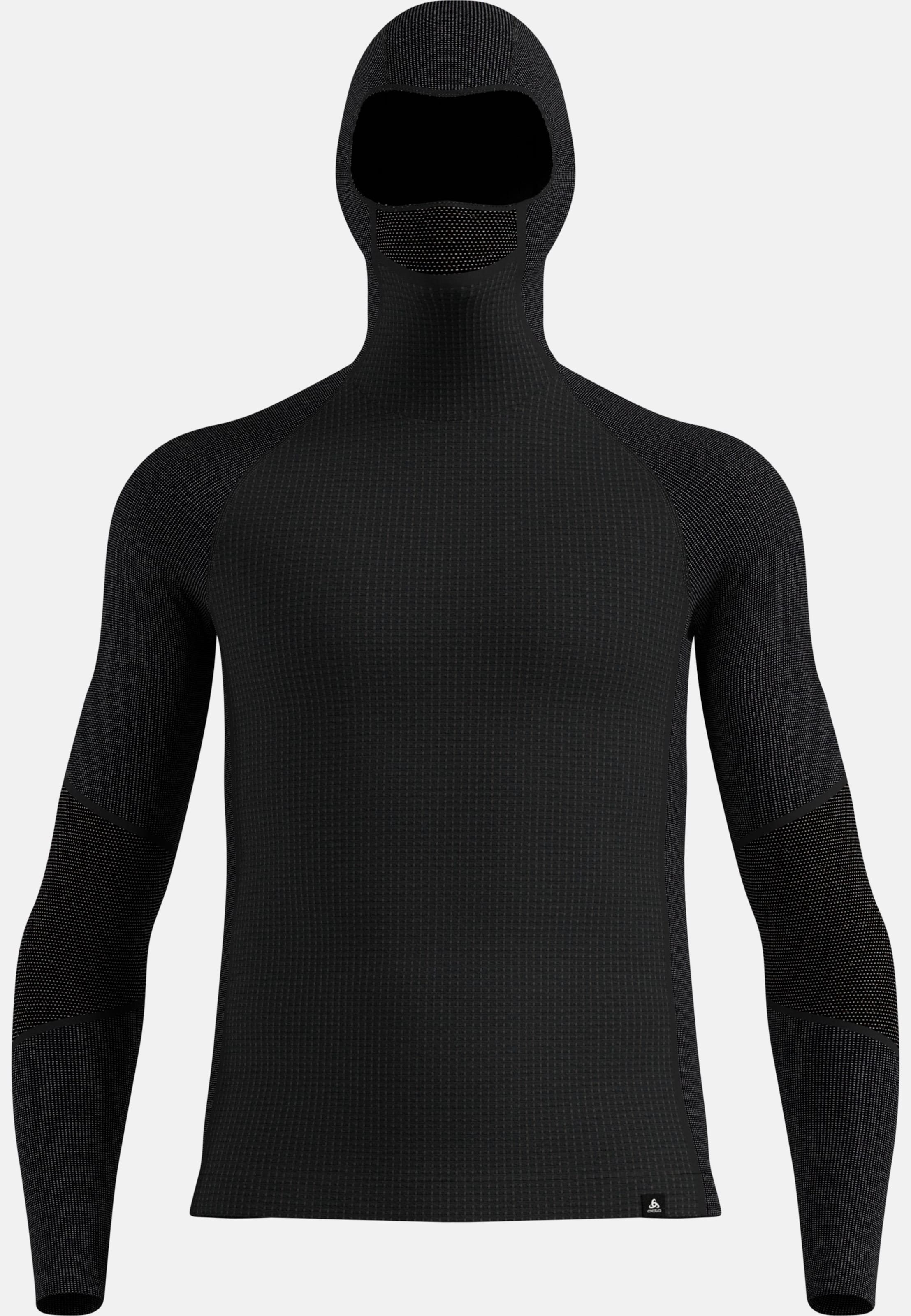 Seamless Performance Wool Funktionsshirt mit Gesichtsschutz in black