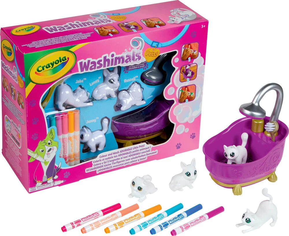 CRAYOLA WASHIMALS - COFFRET MES ANIMAUX A COLORIER