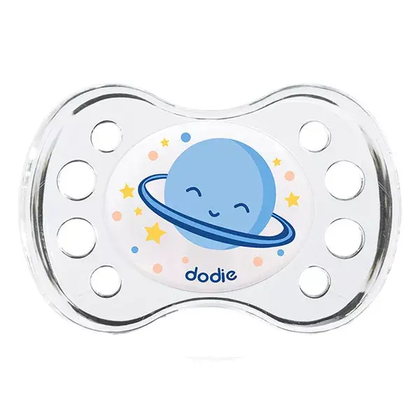 Chupeta anatômica de silicone Dodie para uso noturno, para mães com bebês a partir de 6 meses N17
