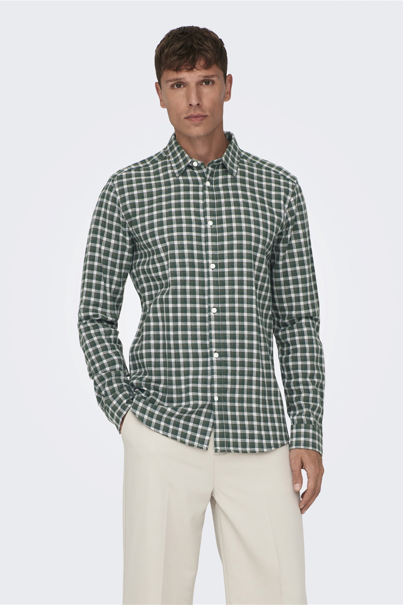 Camisa xadrez de flanela
