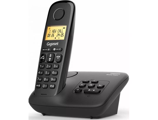 GIGASET - Téléphone sans fil Basic 100a Noir