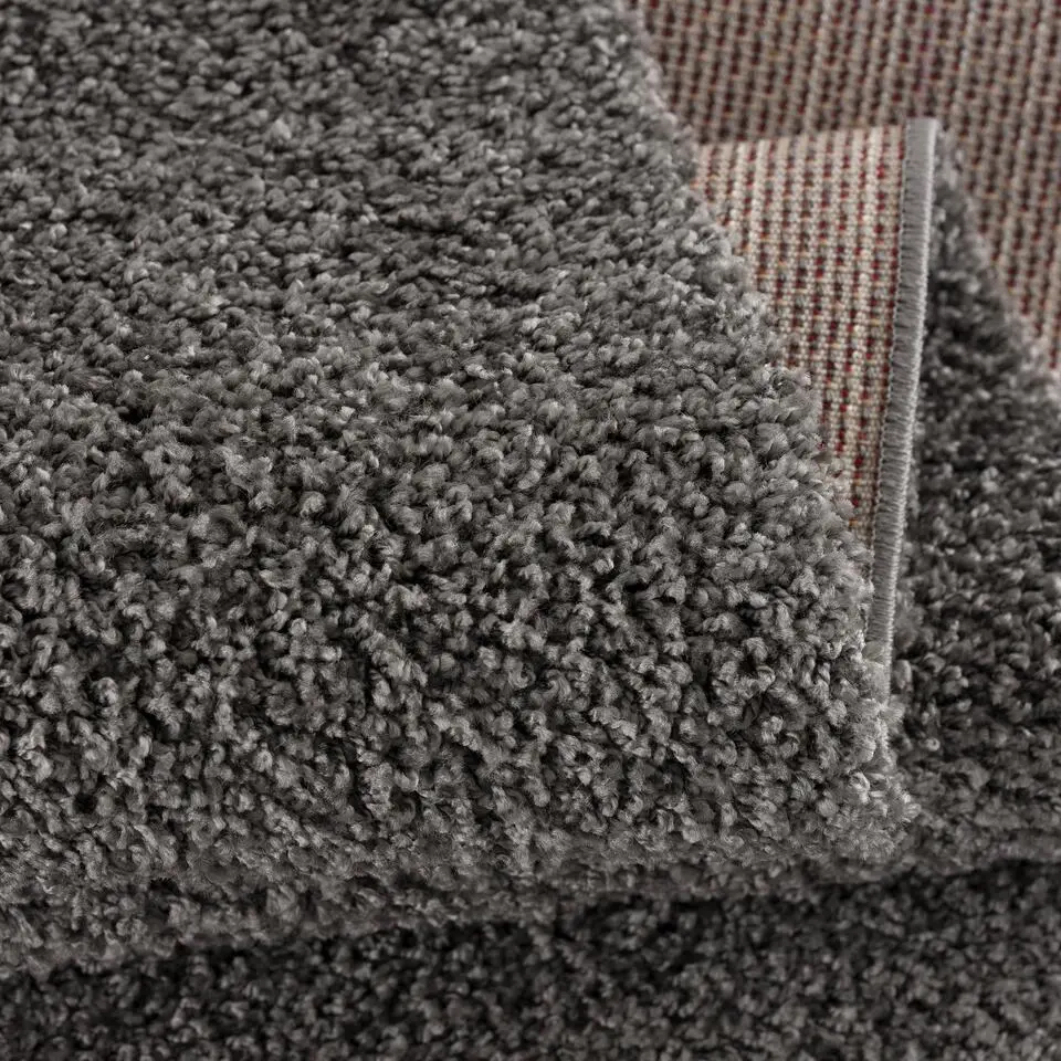Loca Shaggy Vloerkleed Grijs Hoogpolig - 200x290 CM