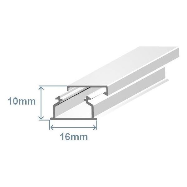 Efapel Calha 16X10 Adesiva Branca 10020FBR - 10020FBR