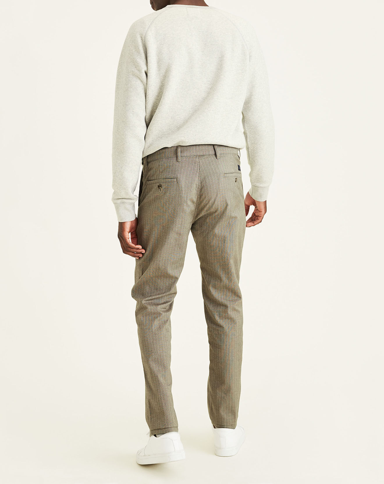 Dockers Pantalon chino en Coton Bio  Alpha Icon Tapered imprimé marron