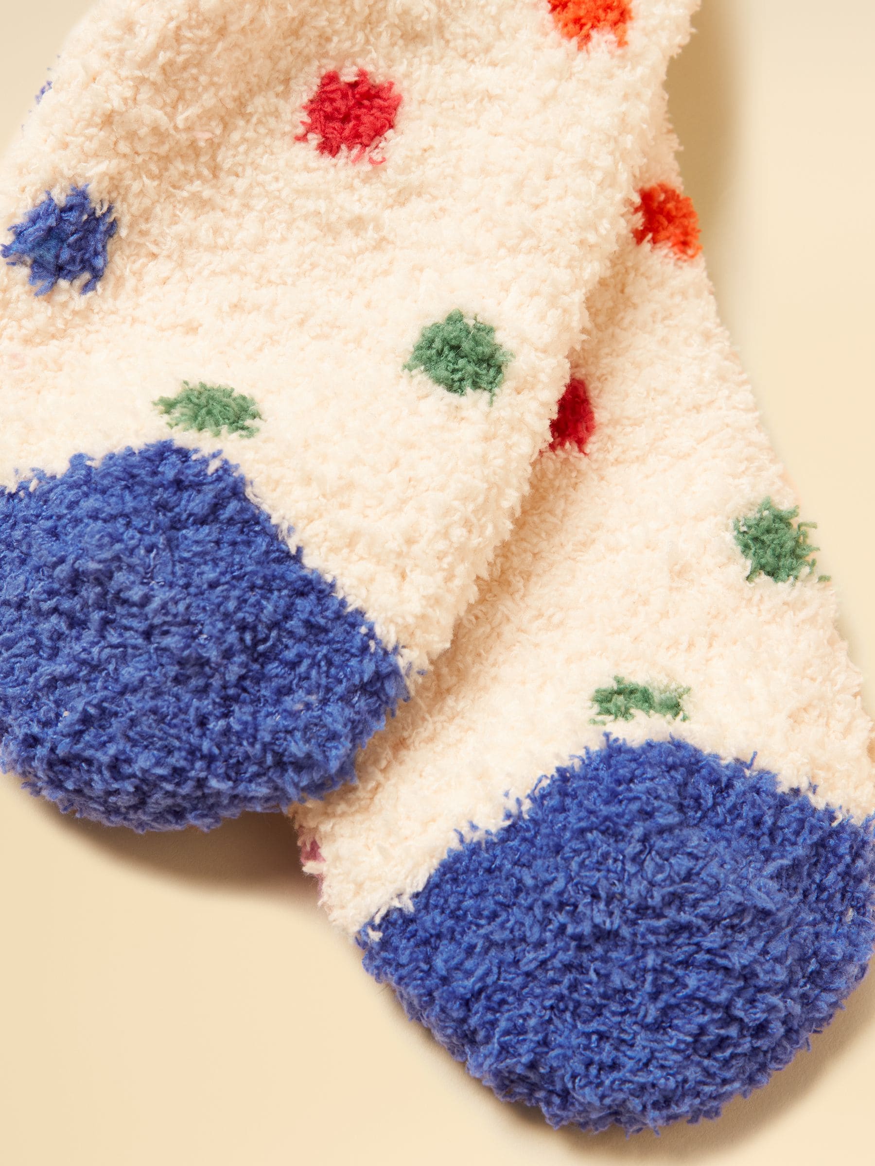 Crème - Joules Women's Fluffy Stripe Socks (size 4-8)