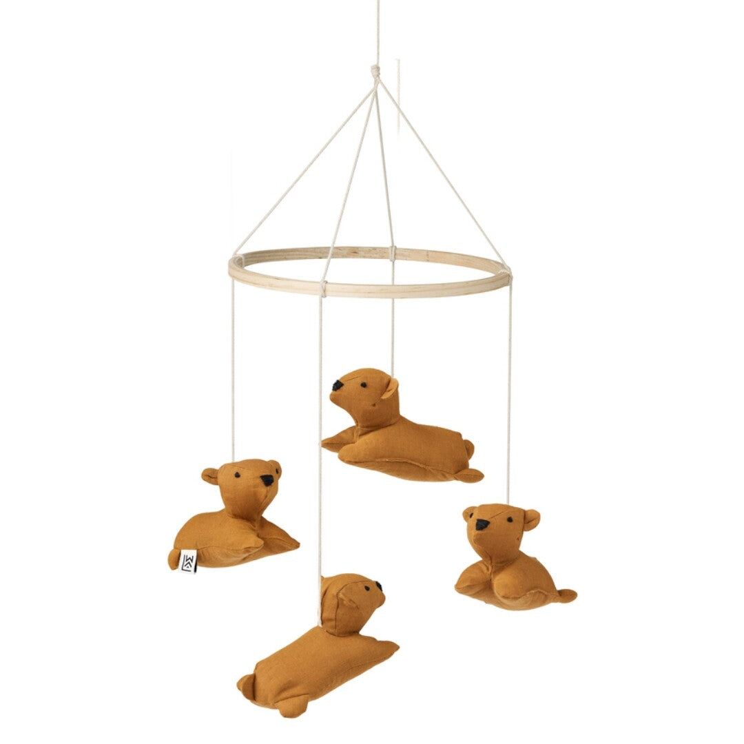 Liewood mobiel molle beren - golden caramel