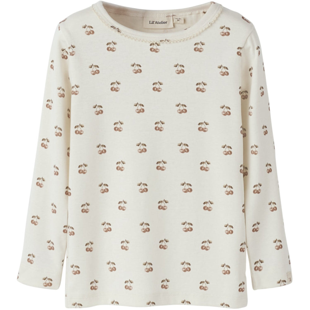 Køb Lil'Atelier Coconut Milk Cherry Nmflayo Sig Ls Slim Top Lil