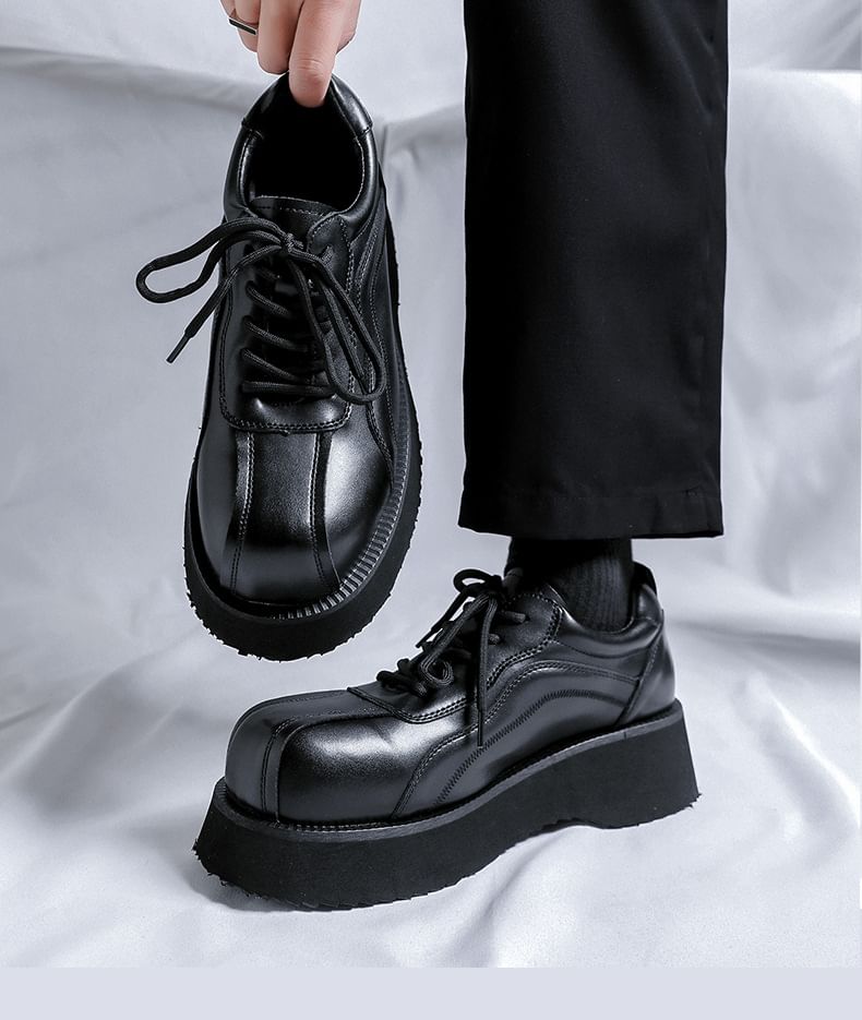 VEAZ - Platform veterschoenen van imitatieleer