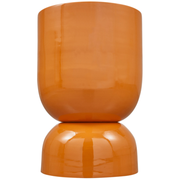 WOOOD bijzettafel Hekla oranje metaal ø 32 cm