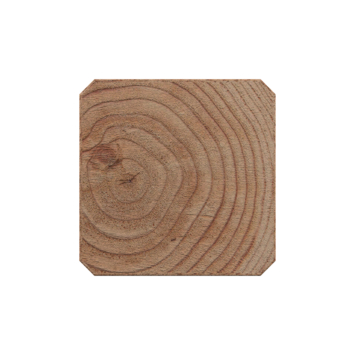 Tuinpaal vierkant Douglas hout geschaafd 6,5 x 6,5 x 270 cm