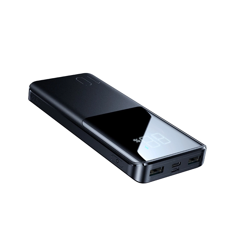 (22.5W) 10000mAh Dual USB A / USB C Powerbank Power Delivery Ladegerät (JR-QP191) - Schwarz