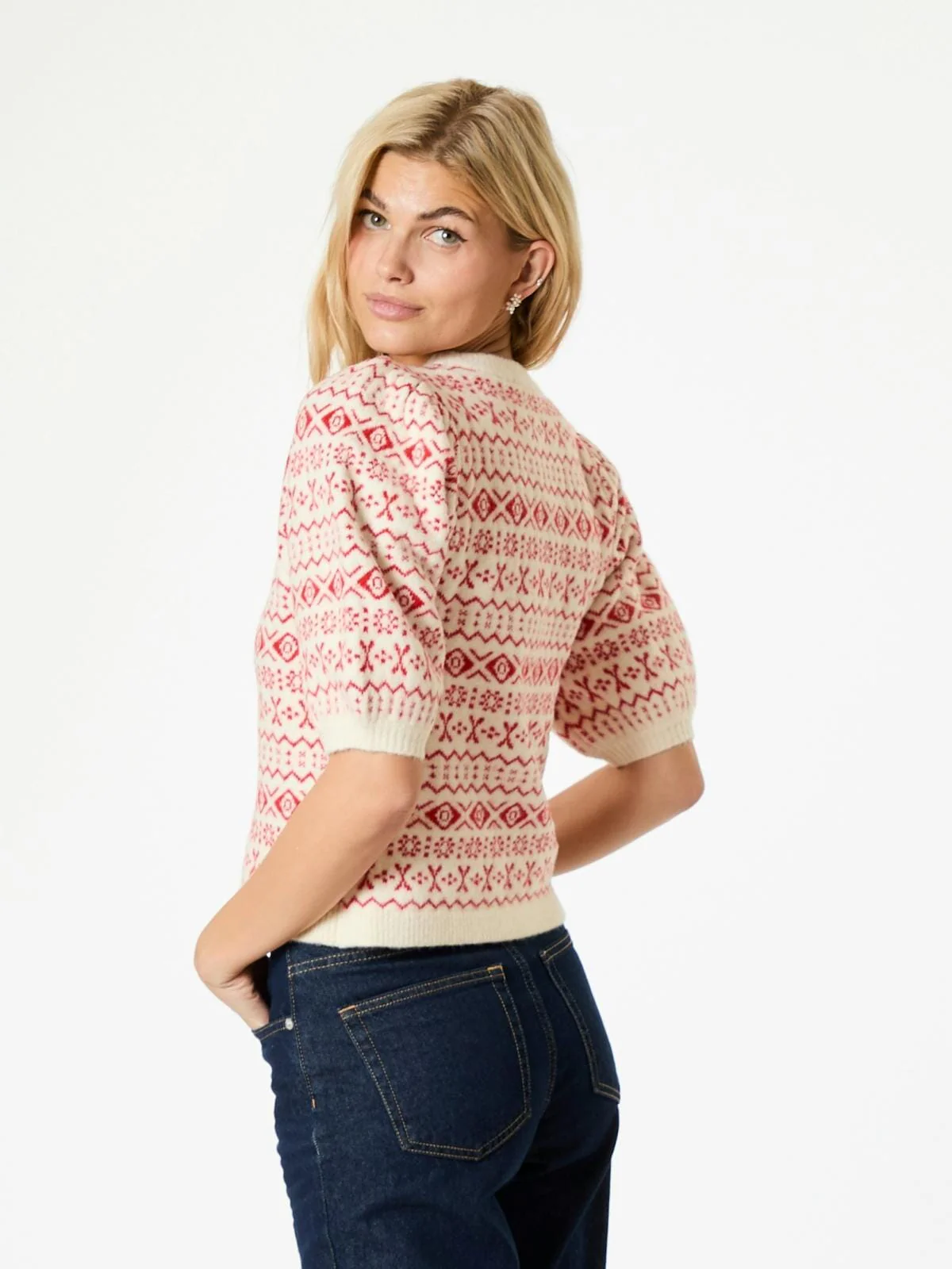 Neo Noir Abi Vintage Knit Blouse
