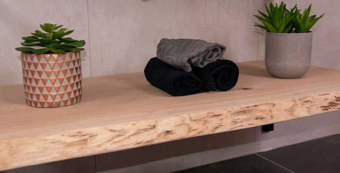 SaniGoods massief eikenhouten badmeubel 80cm