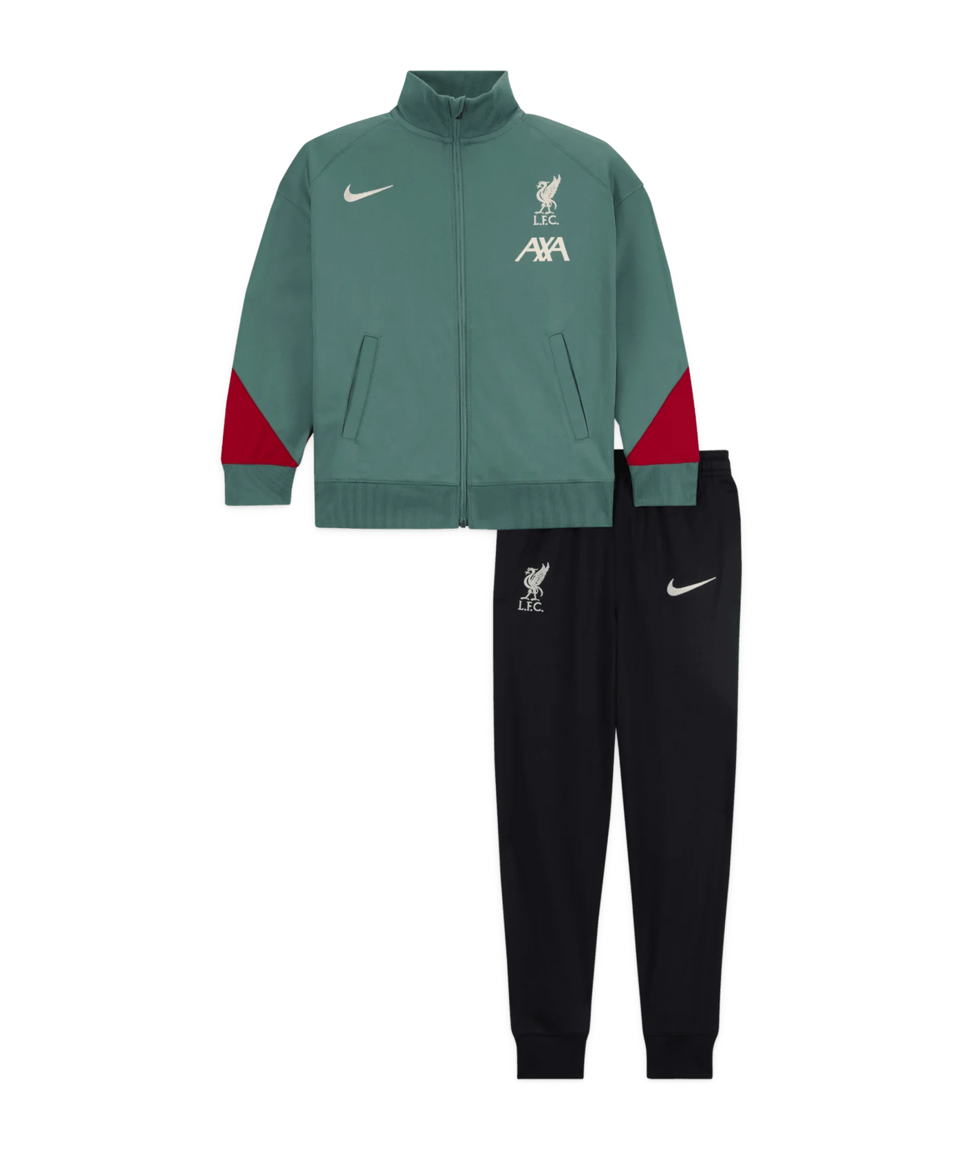 Nike FC Liverpool Trainingsanzug Kids Grün F362